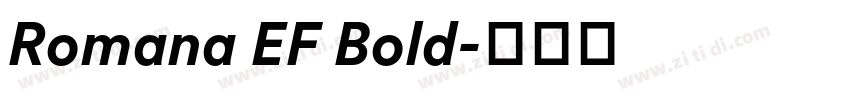 Romana EF Bold字体转换